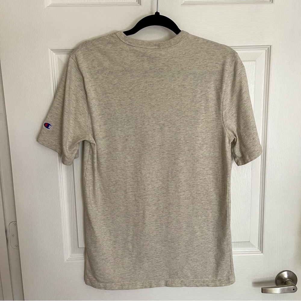 Men’s Champion Heritage Tee - Medium - Marled Oatmeal - Heavyweight Cotton - Picture 2 of 8